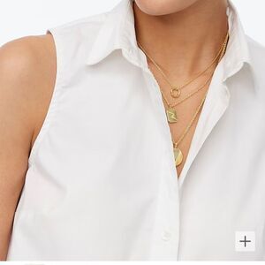 J. Crew Factory White Sleeveless Top